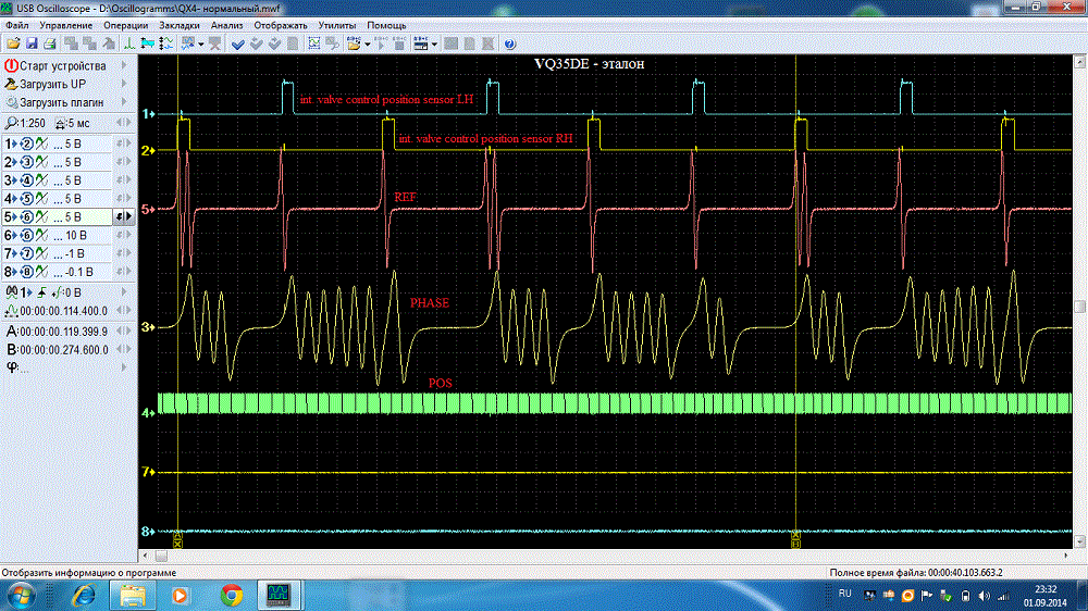 VQ35DE - осциллограмы POS-REF-PHASE-CVTC(RH,LH).gif